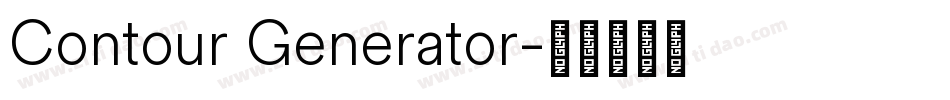 Contour Generator字体转换